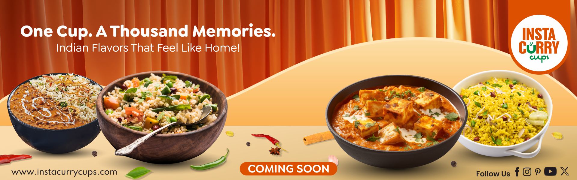 ICC-201 ready-in-minutes Indian meals by insta curry cups in united states