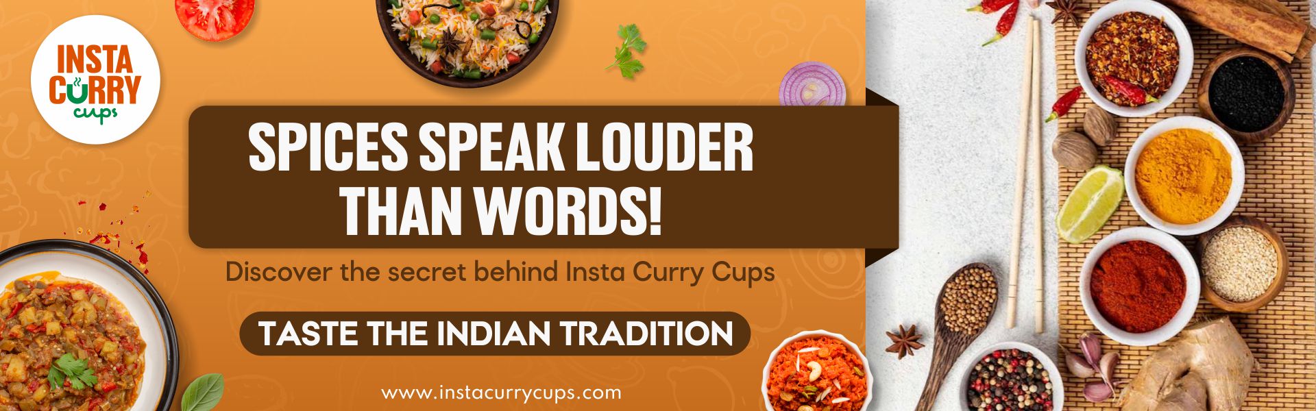 ready to eat indian spicy food by insta curry cups