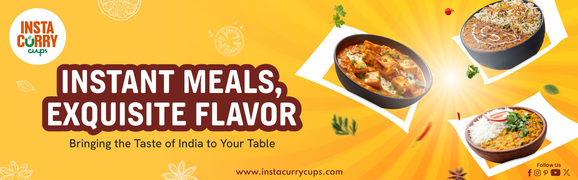ready to eat instant meals by insta curry cups