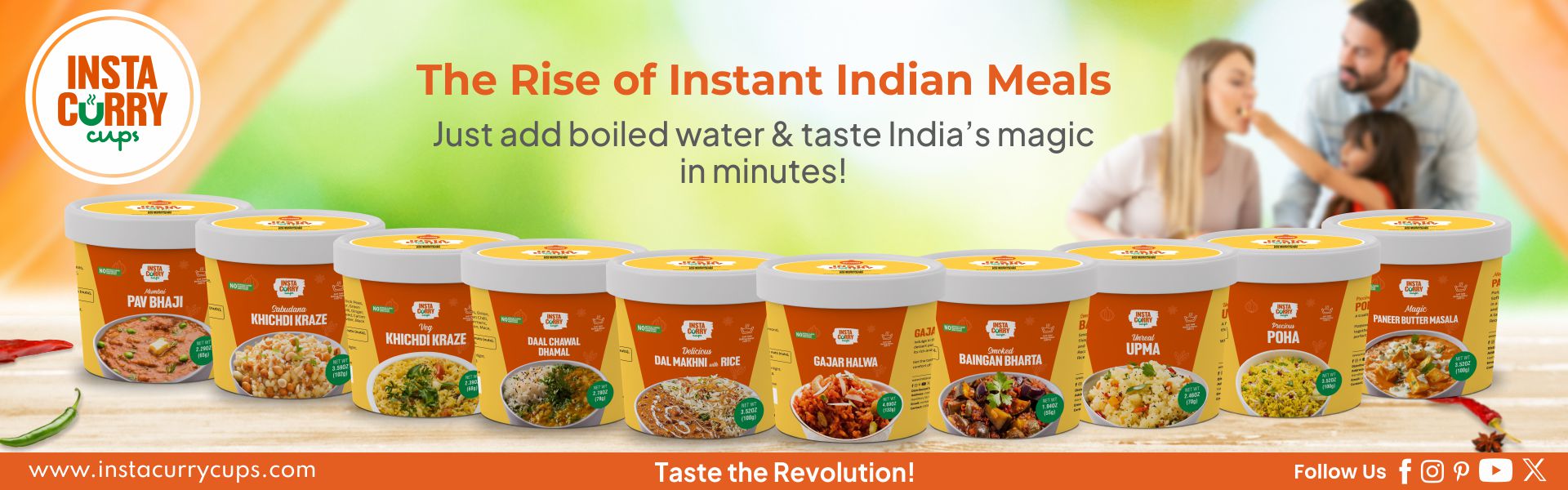 Instant Indian Meal Cups
